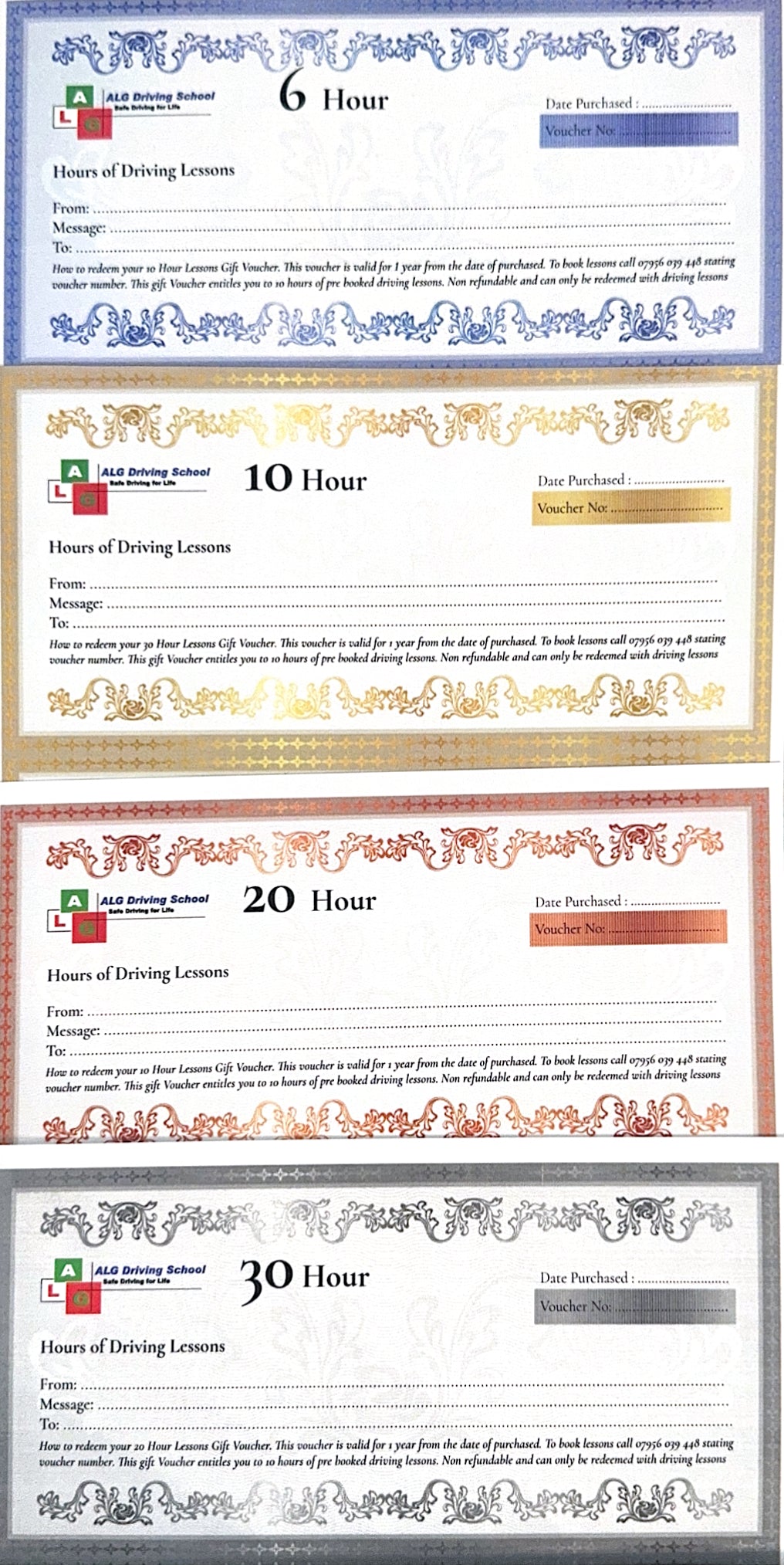 ALG Driving School Gift voucher – The Perfect Gift Voucher for New Drivers!